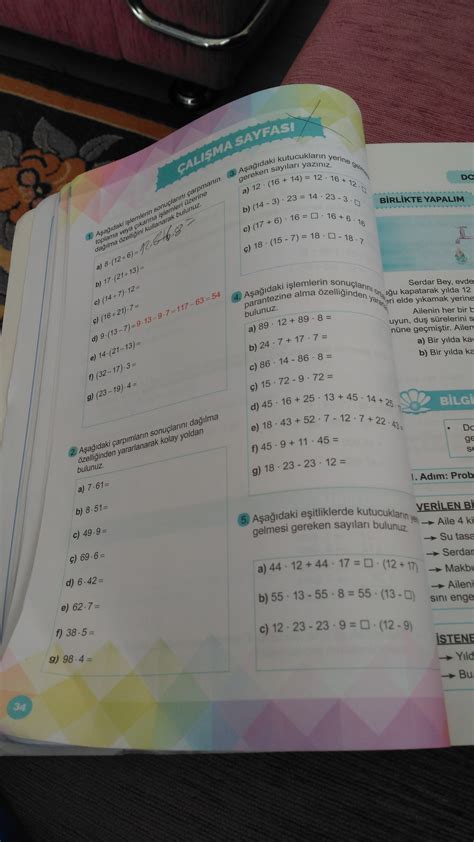6 sınıf matematik kitabı sayfa 44 cevapları